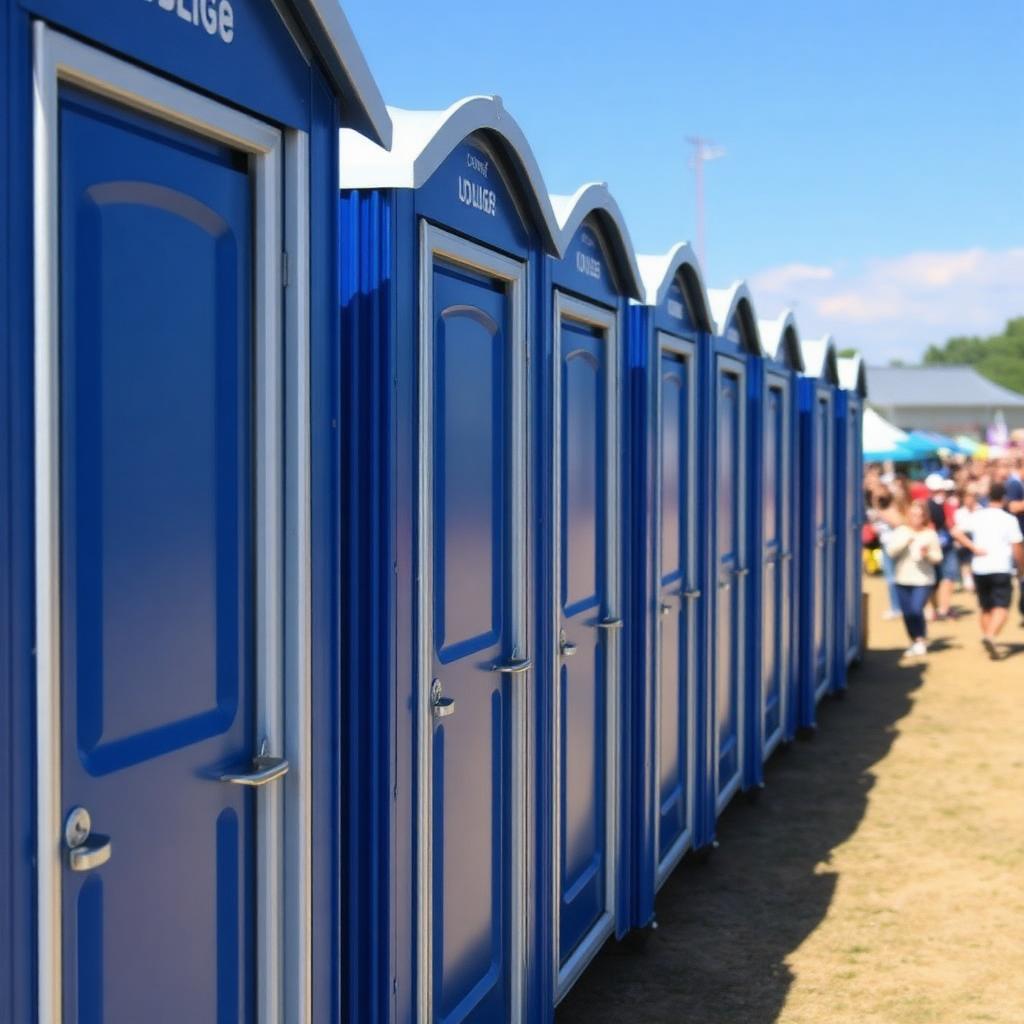 Mobil WC sor balatoni fesztiválon